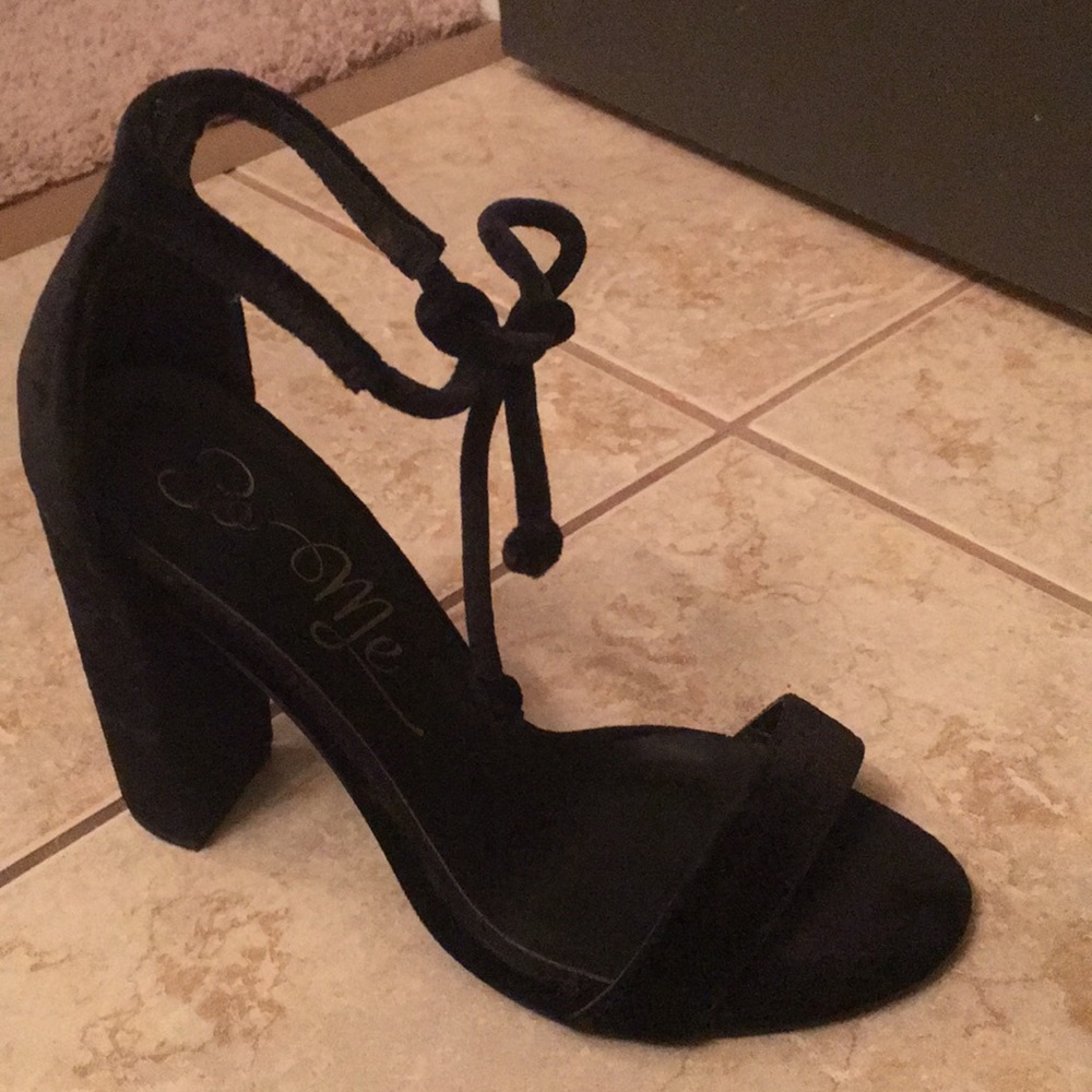 Sexy black heel thick